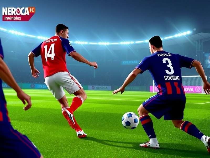 NEROCA FC Invincibles Gameplay NEROCA FC Invincibles gameplay showing a player dribbling past defenders