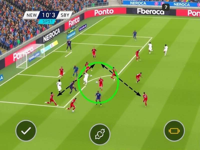 NEROCA FC Invincibles Passing Tips NEROCA FC Invincibles gameplay showing quick passing strategy